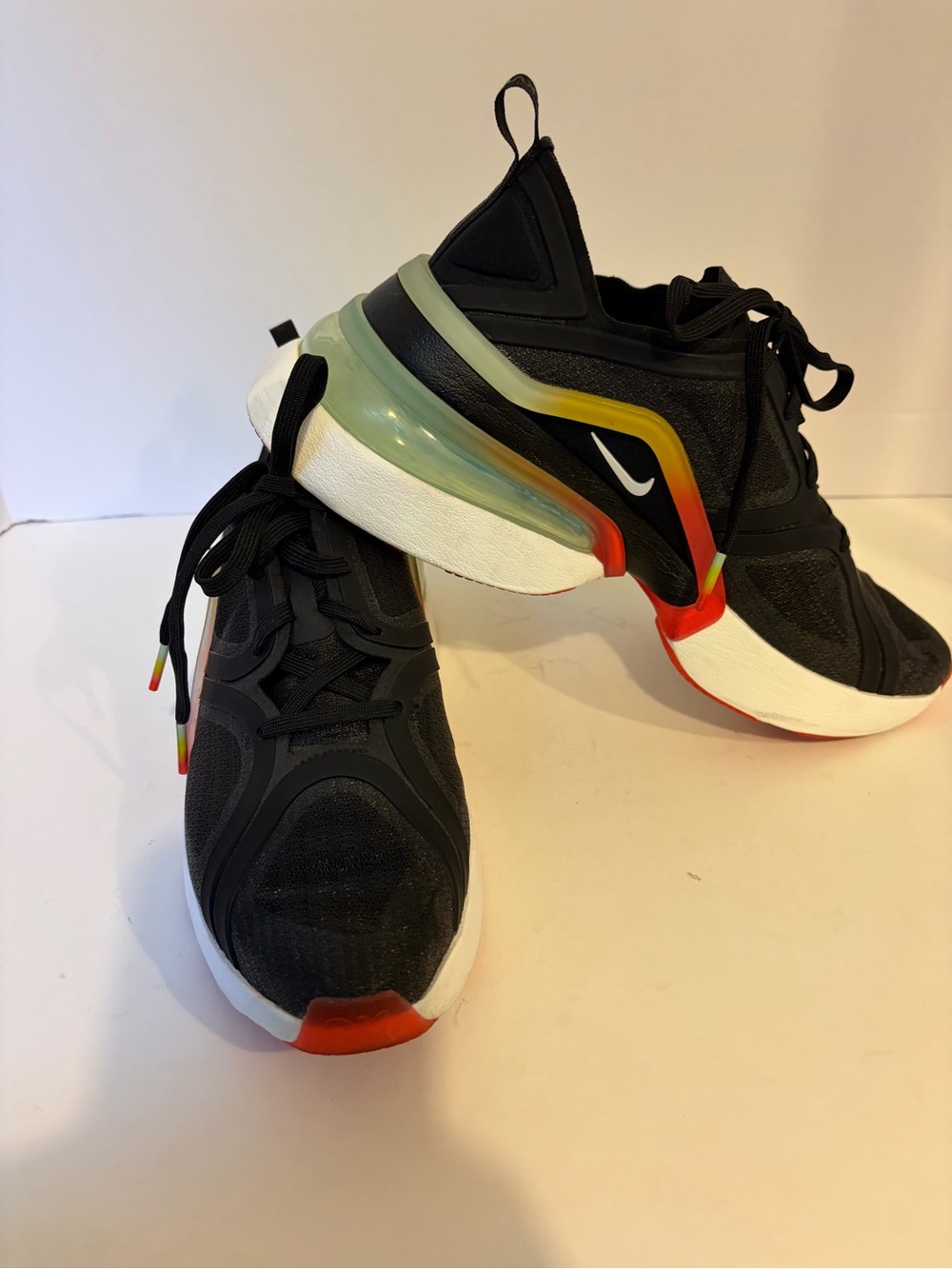 Nike Air Max 270 XX Black Crimson Womens Sneakers CU9430-001 Size 8.5